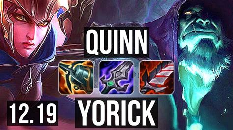 Quinn Vs Yorick Top Solo Kills M Mastery Games Rank