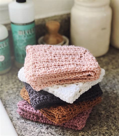 Grab Some Cotton Yarn And A Crochet Hook And Make A Dishcloth With This Free Pattern