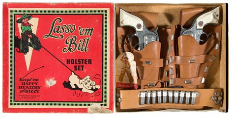 Hakes Lasso ‘em Bill” Boxed Holster Set With Hubley Texan Jr Cap