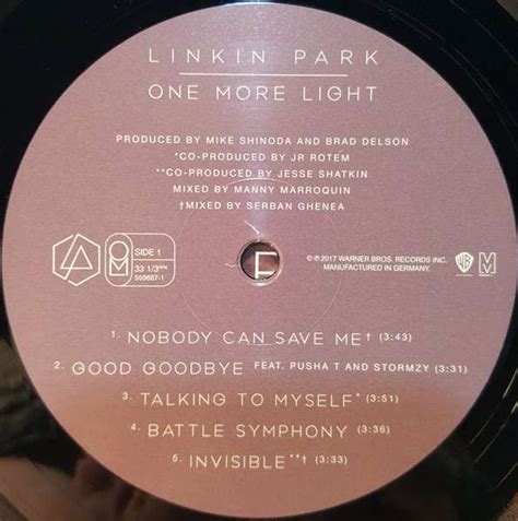 Linkin Park One More Light Lp Купить виниловую пластинку