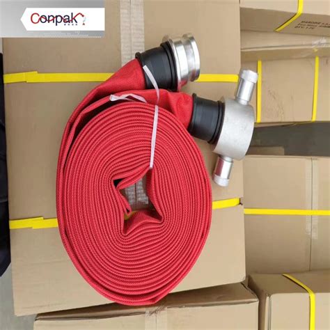 BS Alyminum Couplings 1 5inch Red Rubber Covered Fire Hose Hose And