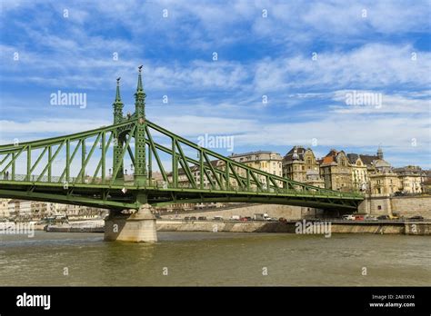 BUDAPEST, HUNGARY - MARCH 2019: The Liberty Bridge or Freedom Bridge as ...