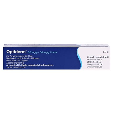 Optiderm Creme 50 G 50 G Online Kaufen DocMorris