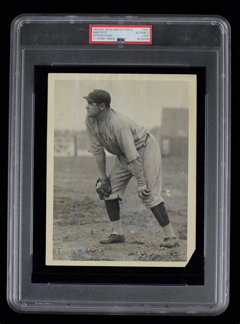 Sold Price Rare 1921 Babe Ruth Photograph 1921 Exhibit Card Psa Dna Type I December 3