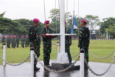 Komandan Batalyon Arhanud Marinir Beserta Seluruh Prajurit Ikuti