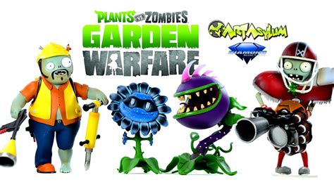 Plants Zombies Garden Warfare Engineer Zombie And Chomper Action