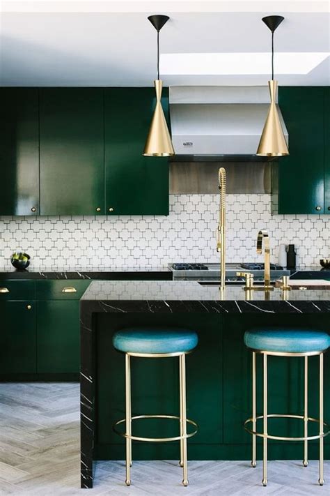 Inspiration Emerald Green Kitchens Lark Linen