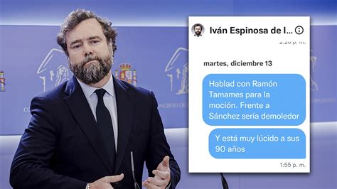 Un dirigente de Cs recomendó a Vox el nombre de Tamames para la moción