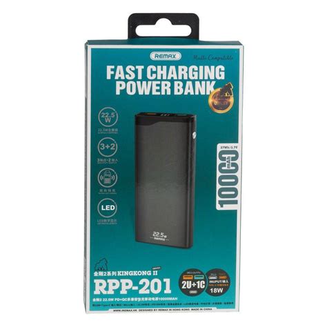 Повербанк PowerBank Remax RPP 201 Kingkong II 22 5W PD QC 10000 mAh