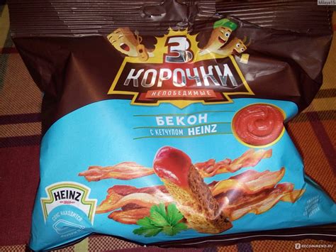 Сухарики "Три корочки" Бекон с кетчупом Heinz - «Вкусные, но ...