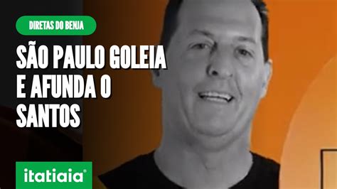 A GOLEADA DO SÃO PAULO SOBRE O SANTOS DIRETAS DO BENJA CNN ESPORTES