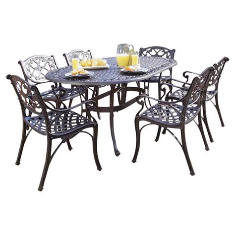 Home Styles Biscayne 7 Piece Outdoor Dining Set 7 Piece Dining Set Patio Dining Set Outdoor