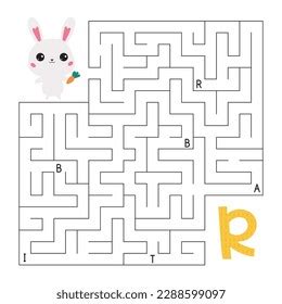 Abc Maze Game Educational Puzzle Children Stock Vector (Royalty Free) 2288599097 | Shutterstock