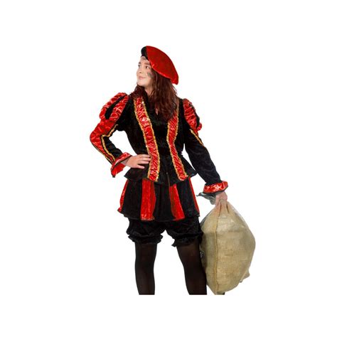 Zwarte Pietenpak Dames Piet Kostuum Kopen Jokershop Be