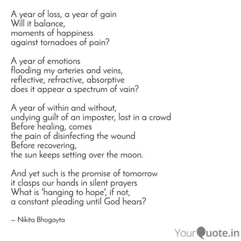 year  loss  year  quotes writings  nikita bhogayta