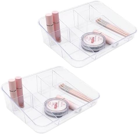 Amazon Sunficon Pack Makeup Organizer Tray Cosmetic Display Case