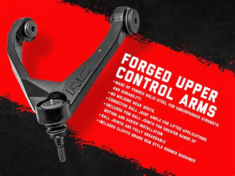 Rough Country Forged Upper Control Arms Fits 2011 2019 Chevy