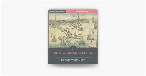 The Townshend Act Of Illustrated By British Parliament On Apple