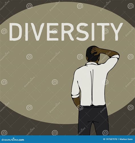 Diversity Problem Concept Black Business Man Stock Illustration