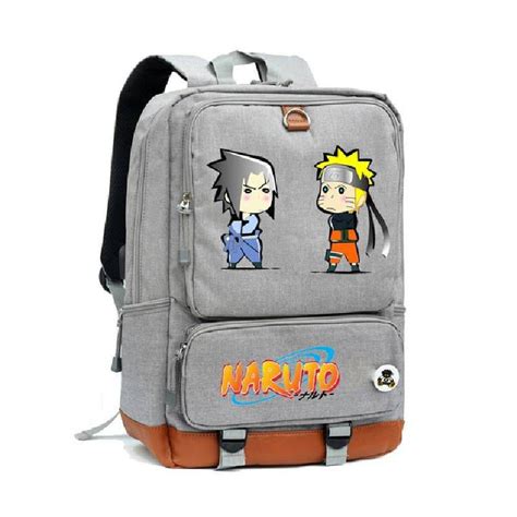 Naruto Anime Gran Capacidad Mochila Kakashi Sasuke Itachi Impresi N