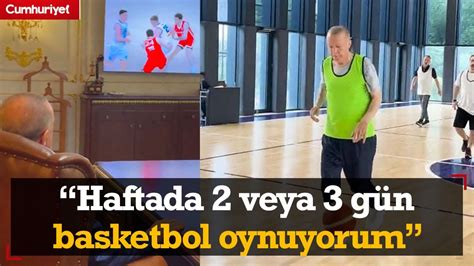 70 yaşına giren Erdoğanın basketbol maçını izlediği anlar Haftada 2