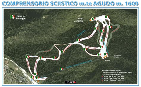 Mappa delle piste Auronzo di Cadore - Monte Agudo