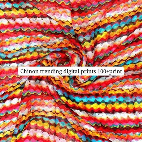 Chinon Digital Print Fabric At Rs 75 Meter Chinon Digital Prints