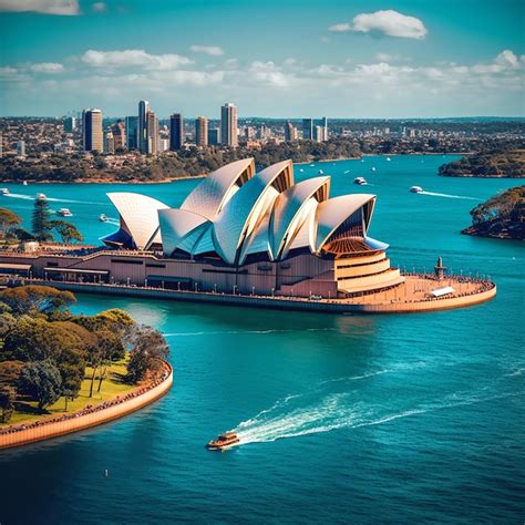 Premium Photo Sydney S Opera House Is Seen By The Water