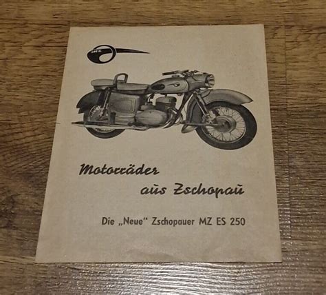 MZ ES 250 Broschüre DDR IFA Zschopau eBay