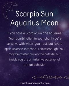 12 Scorpio Sun Aquarius Moon Personality Traits