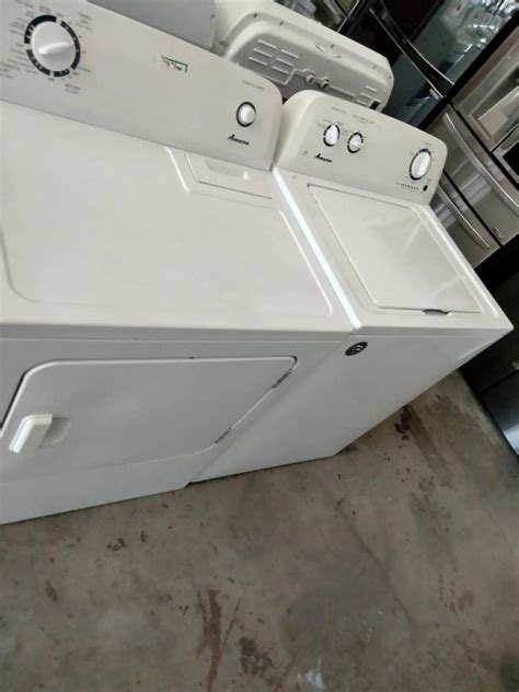 Amana washer and dryer electric color white for sale in Houston, TX ...