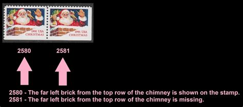 Us A Christmas Santa In Chimney First Class C Pair Mnh