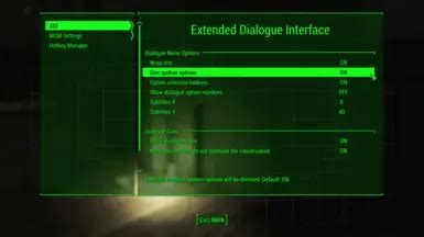 Extended Dialogue Interface At Fallout Nexus Mods And Community