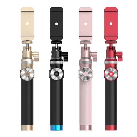 Luxury Bluetooth Wireless Selfie Stick Handheld Aluminum Alloy Monopod Shutter Extendable For