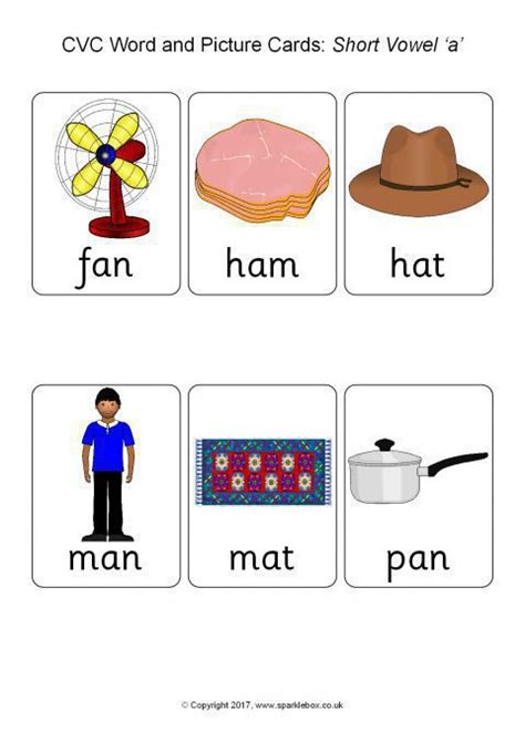 Cvc Words Posters Learn Words For Short Vowel Sounds Cvc 45 Off