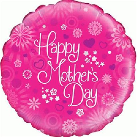 Happy Mothers Day Pink Round Foil Helium Balloon Cm In Partyrama