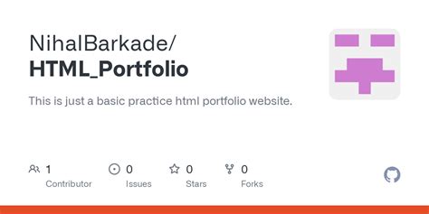 GitHub - NihalBarkade/HTML_Portfolio: This is just a basic practice ...