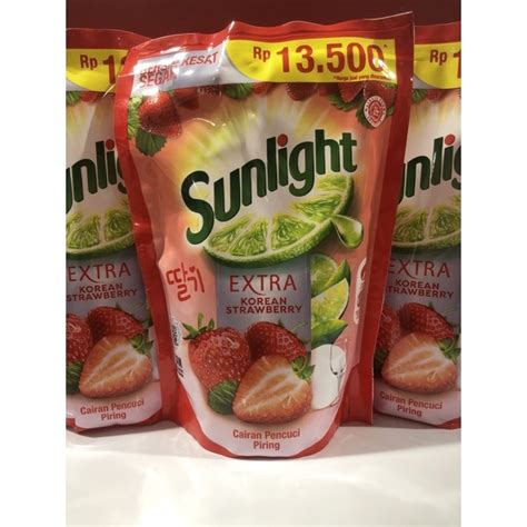 Jual Sunlight Pencuci Piring Korean Strawberry Ml Shopee Indonesia