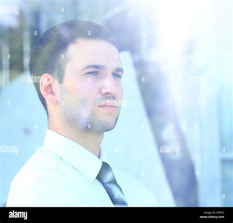 Business Man Looking Through Window Stock Photo Alamy