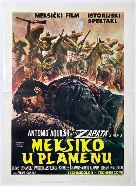 Original Movie Poster Emiliano Zapata Felipe Cazals Antonio Aguilar 1970