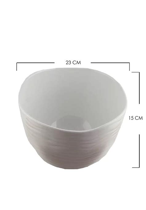 Buy Edge Houseware Ceramic Salad Bowl With Wooden Stand Holder