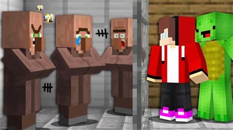 Why Did JJ And Mikey PUT Villagers IN PRISON In Minecraft Maizen