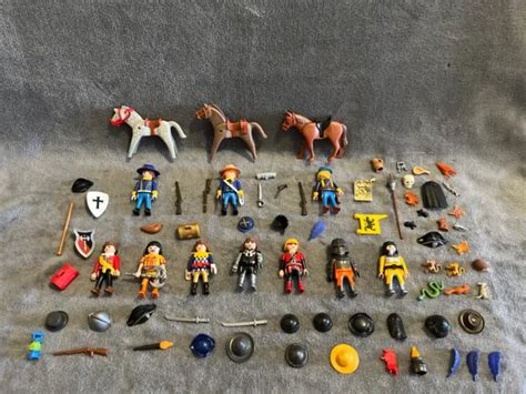 Lot Vrac Playmobil Accessoires Et Personnages Divers Soldats Nordistes