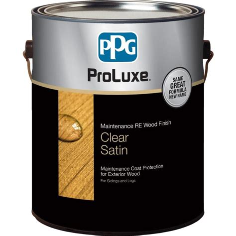 PPG ProLuxe 1 Gal Clear Satin Maintenance Coat Protection For Exterior