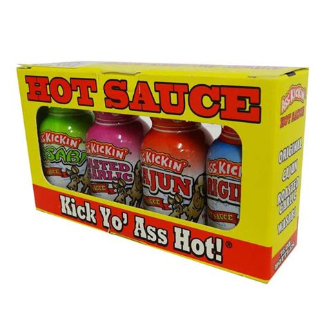 Ass Kickin Hot Sauce Mini Pack 4 X 22g