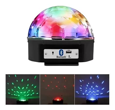 Globo Bola Maluca Led Magic Cristal Rgb Bluetooth Usb Y Frete Gr Tis