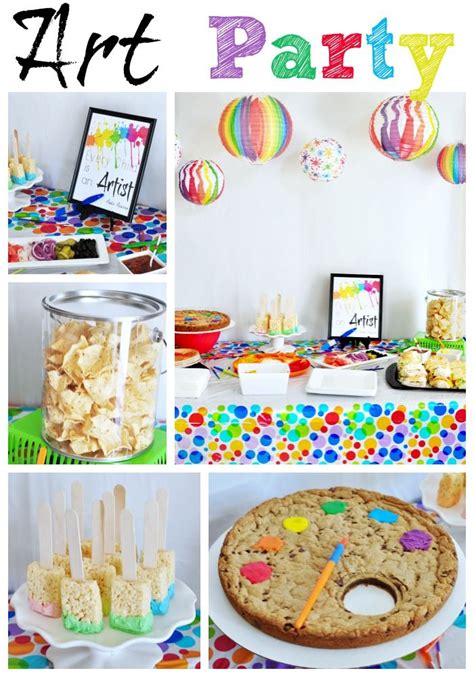 Art Birthday Party Fun Ideas For A Birthday Party For Your Little