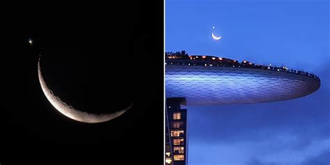 Moon & Venus Conjunction Seen In Night Sky On 24 Mar, S'poreans Share ...