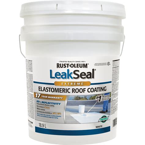 Rust Oleum Leakseal Year Extreme Elastomeric Roof Coating Ah