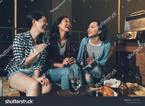 Group Young People Rooftop Party Talking Stock Photo 1237944724 ...